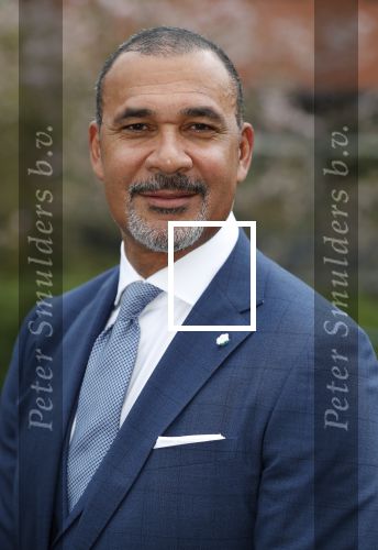 Amsterdam 11 april 2018
Ruud Gullit in zijn pak van the society shop.