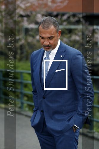 Amsterdam 11 april 2018
Ruud Gullit in zijn pak van the society shop.