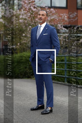 Amsterdam 11 april 2018
Ruud Gullit in zijn pak van the society shop.