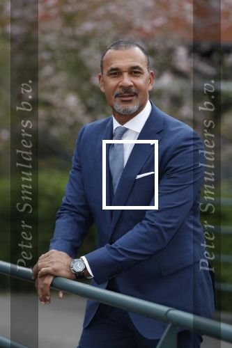 Amsterdam 11 april 2018
Ruud Gullit in zijn pak van the society shop.