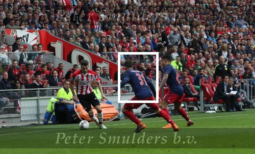 Eindhoven, 15 April 2018
PSV-AJAX, eindstand 3-0 en Landskampioen Seizoen 2017-2018
Santiago Arias