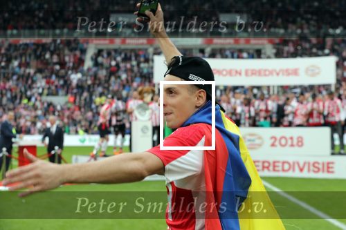 Eindhoven, 15 April 2018
PSV-AJAX, eindstand 3-0 en Landskampioen Seizoen 2017-2018
Santiago Arias