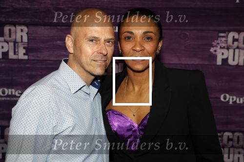 Amsterdam 16 april 2018
Premiere the color purple in de NDSM loods. Sophia Wezer met man