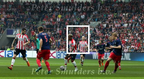 Eindhoven, 15 April 2018
PSV-AJAX, eindstand 3-0 en Landskampioen Seizoen 2017-2018
Steven Bergwijn