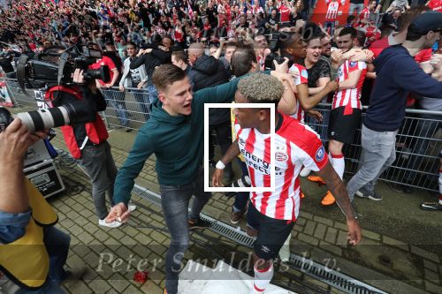 Eindhoven, 15 April 2018
PSV-AJAX, eindstand 3-0 en Landskampioen Seizoen 2017-2018
Steven Bergwijn