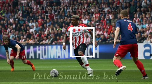 Eindhoven, 15 April 2018
PSV-AJAX, eindstand 3-0 en Landskampioen Seizoen 2017-2018
Steven Bergwijn