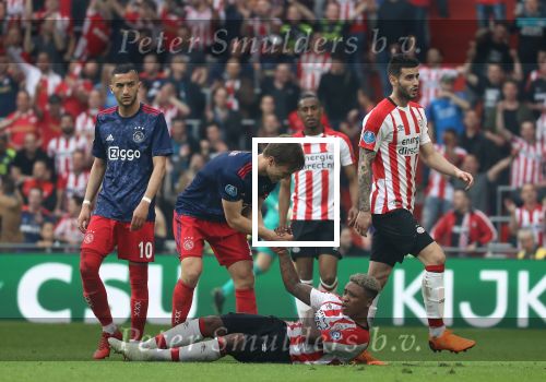 Eindhoven, 15 April 2018
PSV-AJAX, eindstand 3-0 en Landskampioen Seizoen 2017-2018
Steven Bergwijn