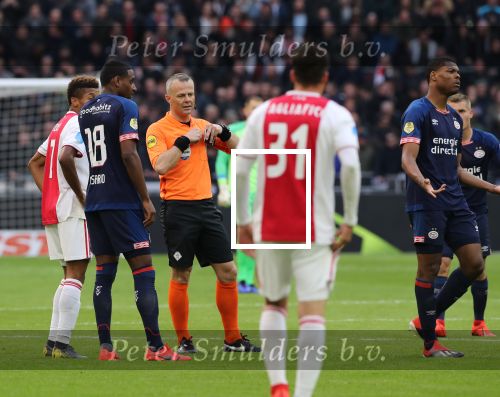 Amsterdam, 31 Maart 2019 AJAX-PSV, eindstand 3-1
Bjorn Kuipers