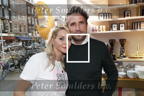 Amsterdam 12 april 2019
Opening winkel van Chantal Janzen &C op de van Woustraat. Chantal met haar man Marco Geeratz