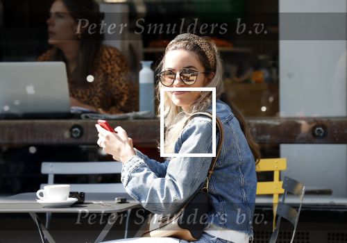 Amsterdam 16 april 2019
Christie Bokma op terras in Amsterdam zuid