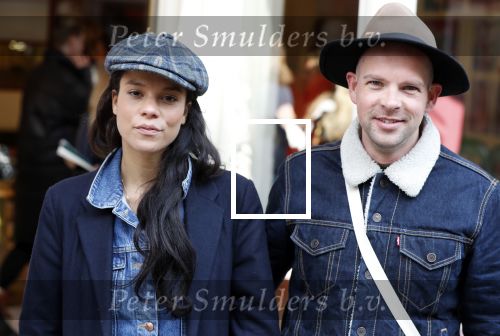 Amsterdam 12 april 2019
Opening winkel van Chantal Janzen &C op de van Woustraat. Cloe Leenheer met een vriend