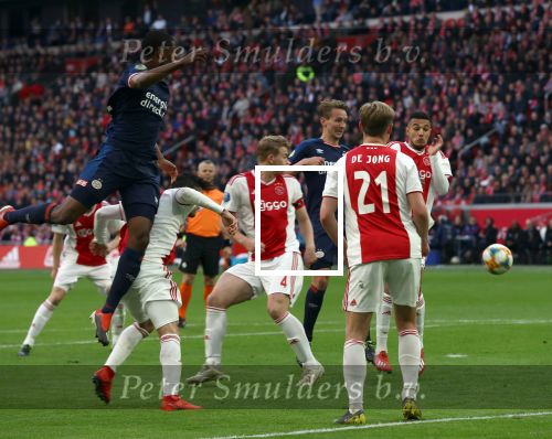 Amsterdam, 31 Maart 2019 AJAX-PSV, eindstand 3-1
Denzel Dumfries