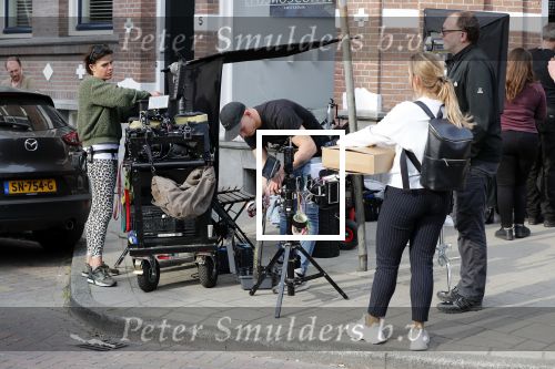 Amsterdam 16 april 2019
Opnames fa,ilie Kruys met oa Linda de Mol en Rop Verheijen in Amsterdam zuid