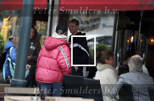 Amsterdam 7 mei 2019
Frenkie de Jong met zijn vriendin Mikky in Amsterdam zuid.