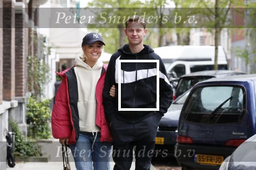 Amsterdam 7 mei 2019
Frenkie de Jong met zijn vriendin Mikky in Amsterdam zuid.