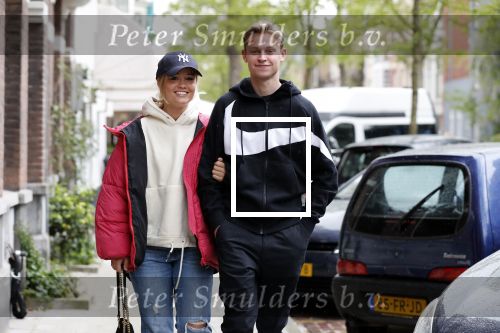 Amsterdam 7 mei 2019
Frenkie de Jong met zijn vriendin Mikky in Amsterdam zuid.