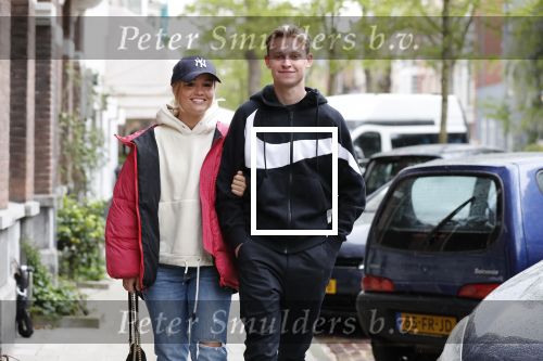 Amsterdam 7 mei 2019
Frenkie de Jong met zijn vriendin Mikky in Amsterdam zuid.