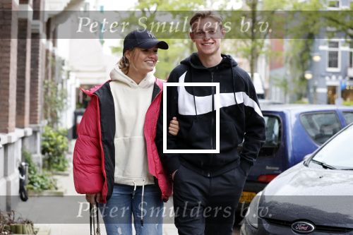 Amsterdam 7 mei 2019
Frenkie de Jong met zijn vriendin Mikky in Amsterdam zuid.