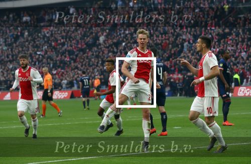 Amsterdam, 31 Maart 2019 AJAX-PSV, eindstand 3-1
Frenkie de Jong