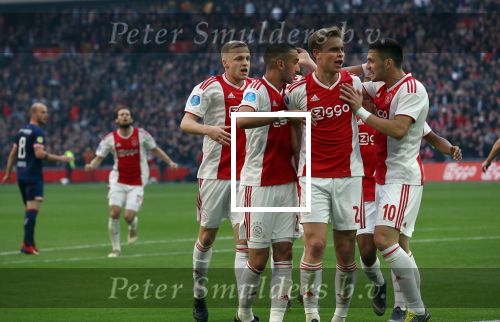Amsterdam, 31 Maart 2019 AJAX-PSV, eindstand 3-1
Frenkie de Jong