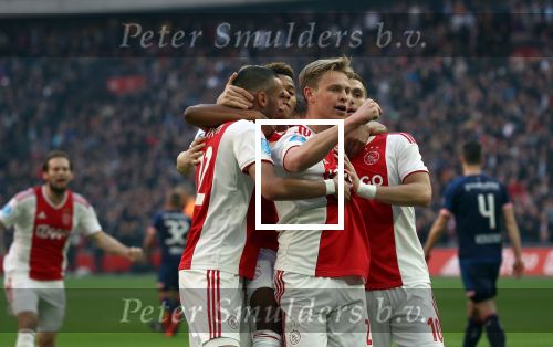 Amsterdam, 31 Maart 2019 AJAX-PSV, eindstand 3-1
Frenkie de Jong