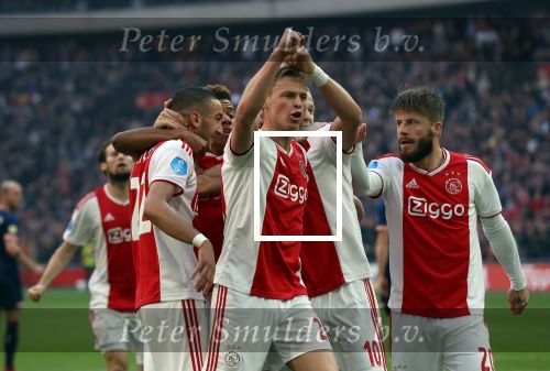 Amsterdam, 31 Maart 2019 AJAX-PSV, eindstand 3-1
Frenkie de Jong