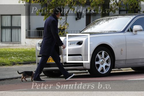 Amsterdam 14 april 2019
Gerard Spong met zijn hondje en zijn nieuwe Rolls Royce.