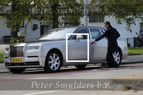 Amsterdam 14 april 2019
Gerard Spong met zijn hondje en zijn nieuwe Rolls Royce.