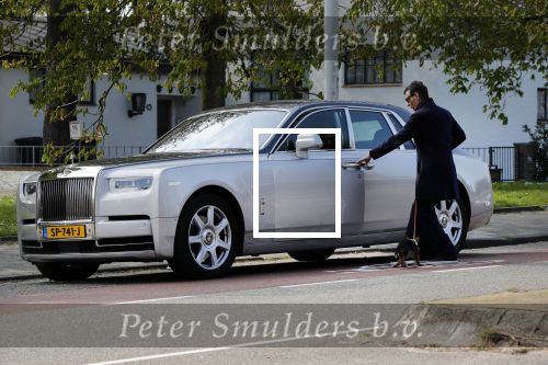 Amsterdam 14 april 2019
Gerard Spong met zijn hondje en zijn nieuwe Rolls Royce.
