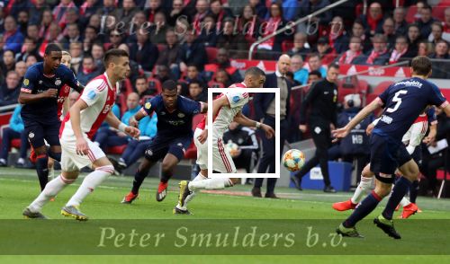 Amsterdam, 31 Maart 2019 AJAX-PSV, eindstand 3-1