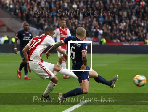 Amsterdam, 31 Maart 2019 AJAX-PSV, eindstand 3-1