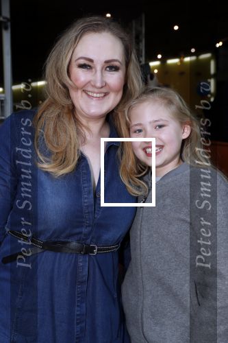 Amsterdam 7 april 2019
Premiere wonderpark in pathe arena. Hannelore Zwitserlood met dochter