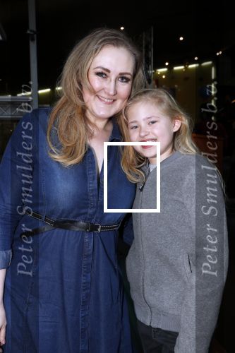 Amsterdam 7 april 2019
Premiere wonderpark in pathe arena. Hannelore Zwitserlood met dochter