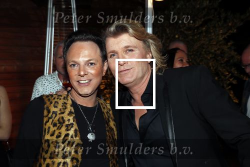 Bloemendaal 13 april 2019
Afscheidsfeest voor Hans Klok die naar Las Vegas gaat verhuizen. hans met Robbie ter Metz