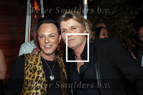 Bloemendaal 13 april 2019
Afscheidsfeest voor Hans Klok die naar Las Vegas gaat verhuizen. hans met Robbie ter Metz