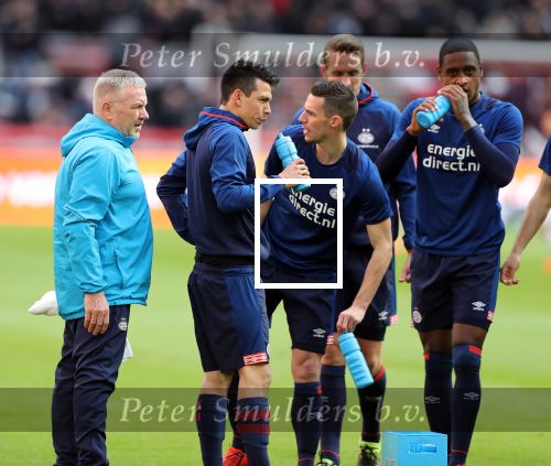 Amsterdam, 31 Maart 2019 AJAX-PSV, eindstand 3-1
Hirving Lozano en Nick Viergever