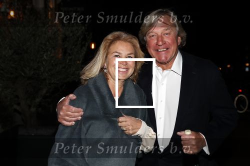 Amsterdam 13 april 2019
Feest van Prins Maurits en Prinses Marilene bij de Supper Club. jan Wieger v d Linden met vrouw