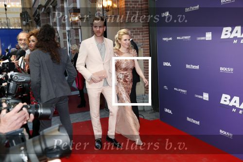 Amsterdam 15 april 2019
Premiere Baantjer in het nieuwe deLamar theater. Jelka v Houten met nieuwe vriend Henry v Loon