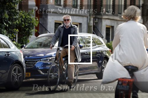 Amsterdam 11 mei 2019
Jeroen Krabbe op de fiets in Amsterdam.