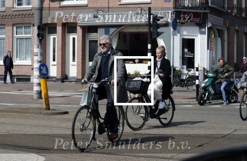 Amsterdam 15 april 2019
Jeroen  Krabbe op de fiets.
