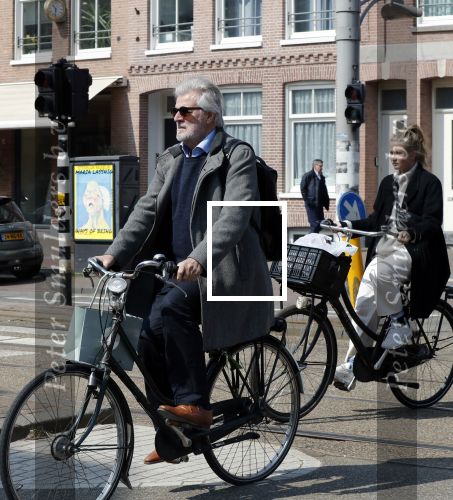 Amsterdam 15 april 2019
Jeroen  Krabbe op de fiets.