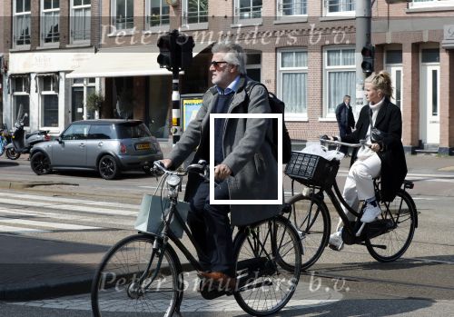 Amsterdam 15 april 2019
Jeroen  Krabbe op de fiets.