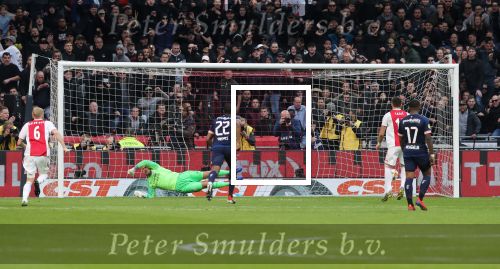 Amsterdam, 31 Maart 2019 AJAX-PSV, eindstand 3-1
Jeroen Zoet