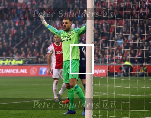Amsterdam, 31 Maart 2019 AJAX-PSV, eindstand 3-1
Jeroen Zoet