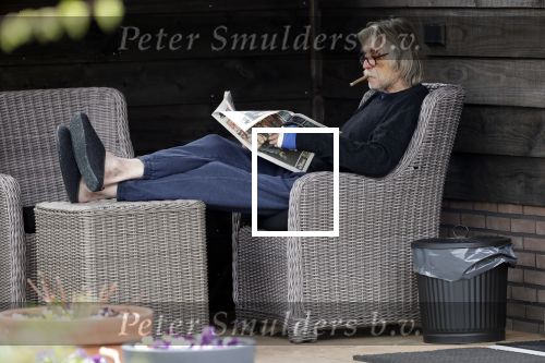 Grolloo 6 april 2019
Johan Derksen in de tuin van zijn huis na zijn ongeluk.