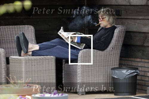 Grolloo 6 april 2019
Johan Derksen in de tuin van zijn huis na zijn ongeluk.