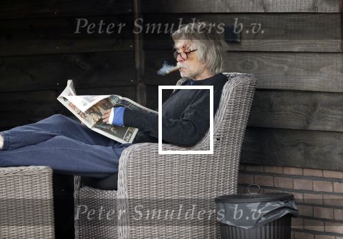 Grolloo 6 april 2019
Johan Derksen in de tuin van zijn huis na zijn ongeluk.