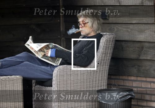 Grolloo 6 april 2019
Johan Derksen in de tuin van zijn huis na zijn ongeluk.