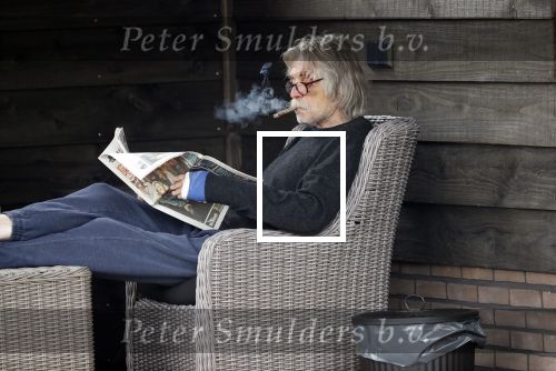 Grolloo 6 april 2019
Johan Derksen in de tuin van zijn huis na zijn ongeluk.