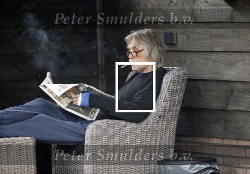 Grolloo 6 april 2019
Johan Derksen in de tuin van zijn huis na zijn ongeluk.